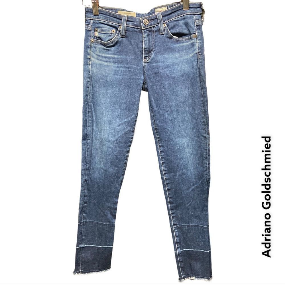 🎆 ADRIANO GOLDSCHMIED ‘The Stilt Crop’ Cigarette Crop distressed hem + s…